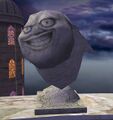 Statue depicting the "Fanta" enemy from Slashout